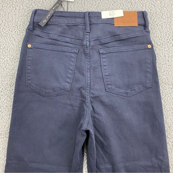 Judy Blue Women's Wide Leg Tummy Control Crops Jeans  NWT  |  Size:  5/27 - Picture 7 of 16